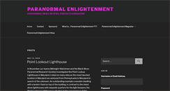 Desktop Screenshot of paranormalenlightenment.com