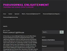 Tablet Screenshot of paranormalenlightenment.com